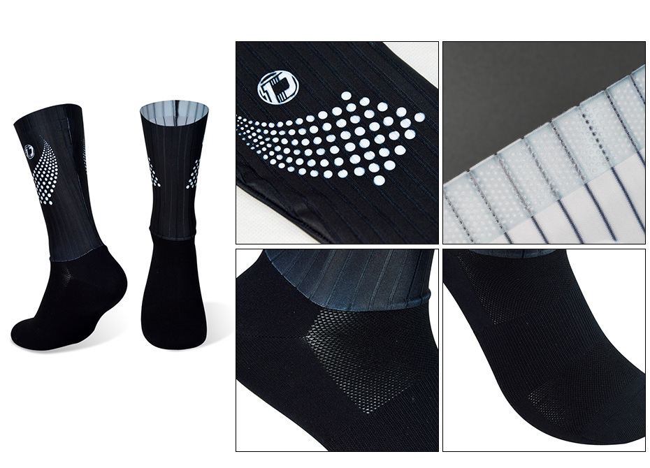 勇为darevie骑行袜子条纹莱卡骑行袜空力袜自行车单车吸湿排汗