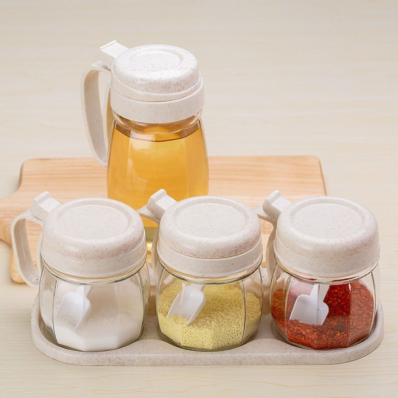 调料盒套装家用厨房用品玻璃调味罐调味盒调料瓶盐罐油壶调料罐