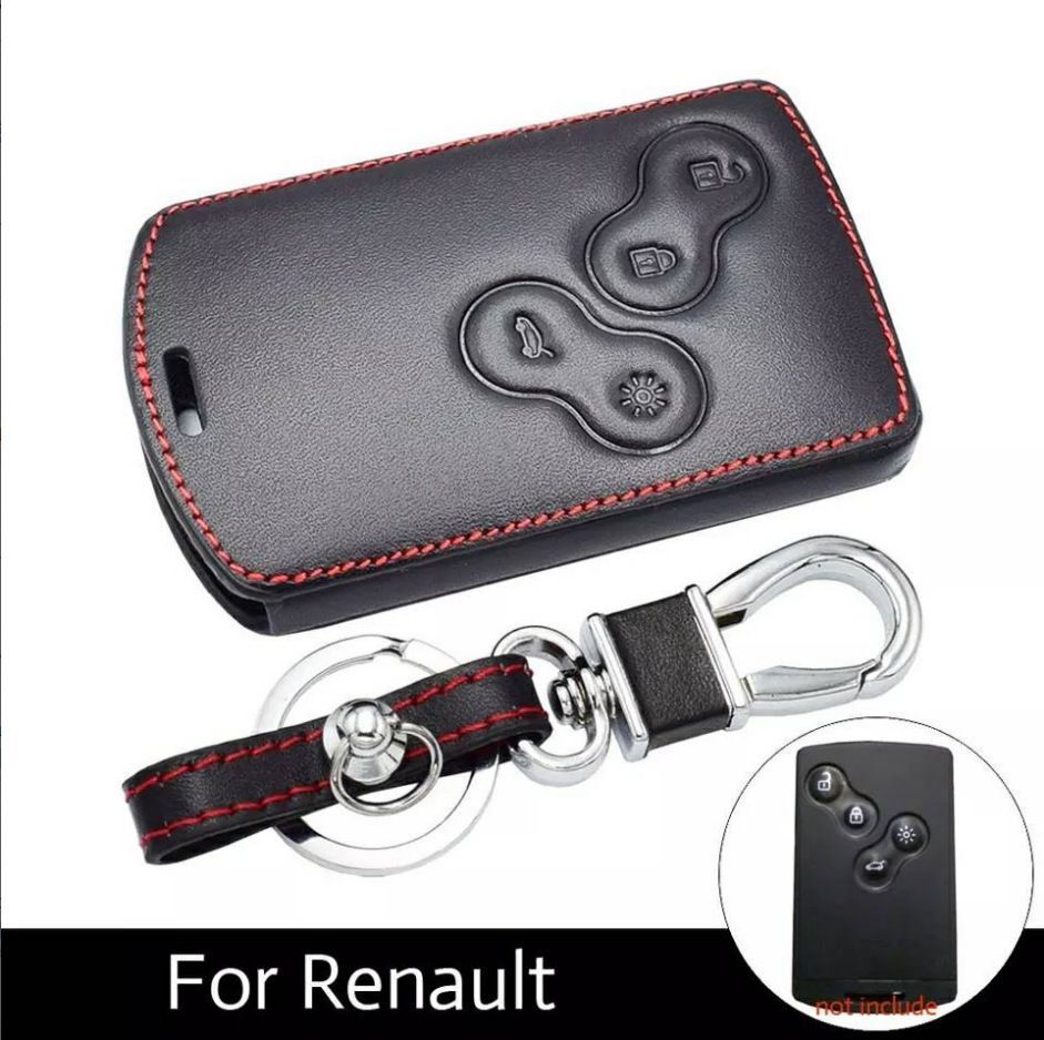 汽车钥匙包保护皮套 适用于雷诺皮革钥匙套牛皮遥控包锁匙套