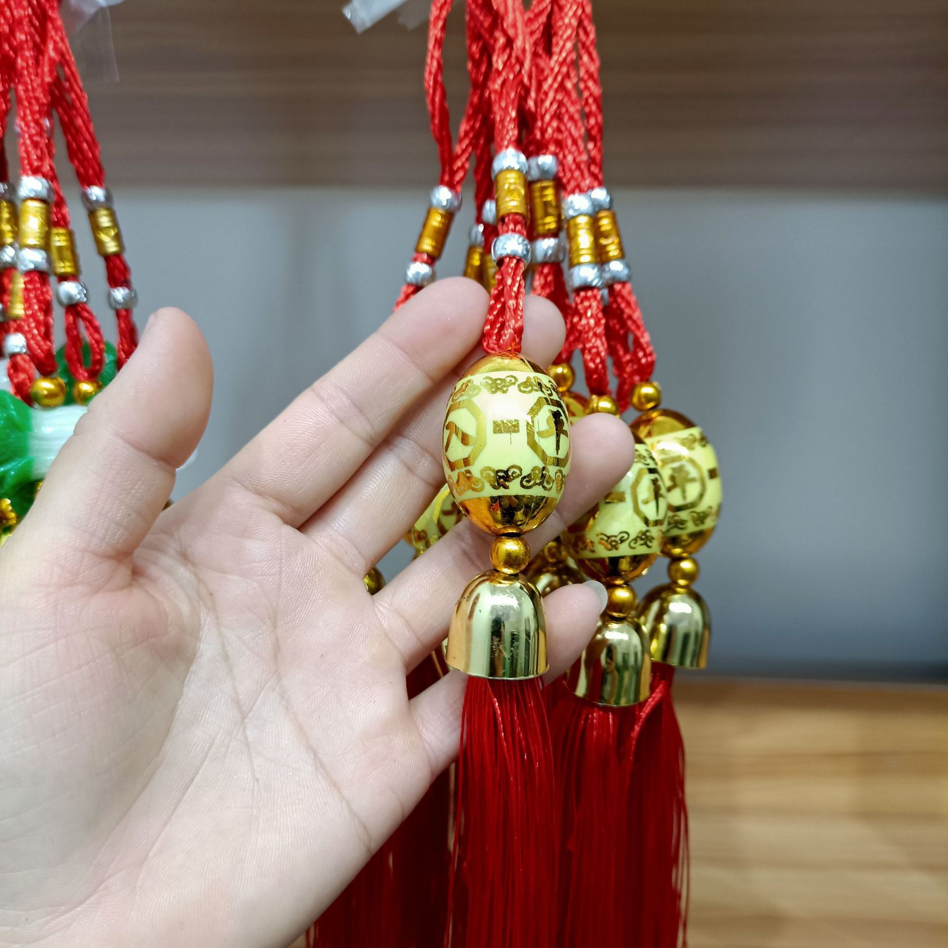 Automobile Hanging Ornament Kitten Pendant Car Pendant Cabbage Enrichment Ornaments Car Pendant Chinese Style Tassel Ornament