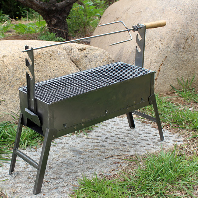 烤羊腿炉子 加厚折叠烧烤炉 户外烧烤架 家用烤羊排鸡兔肉串烤箱