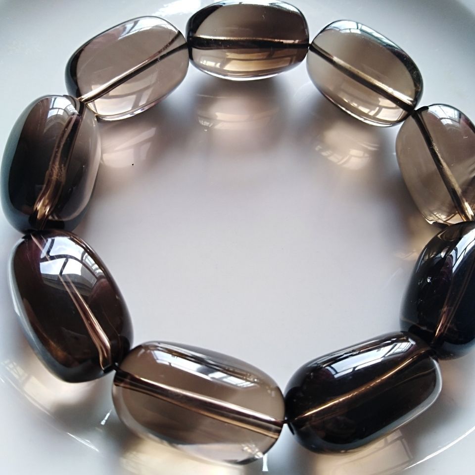 天然茶水晶男款手链米珠随意行手链大气上档次手链