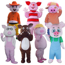麦兜小猪财神猪卡通人偶服装行走cos头套道具动漫人穿玩偶欢乐猪