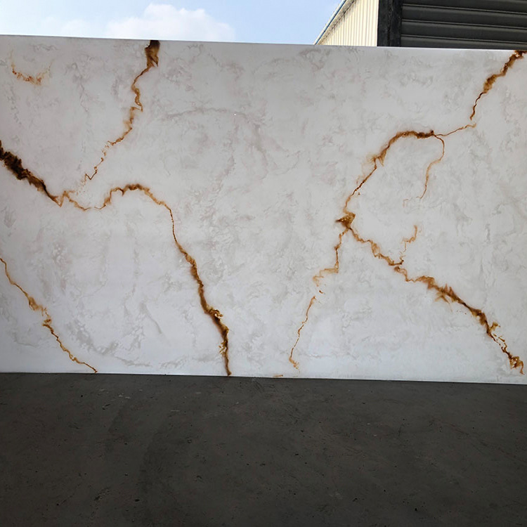 全世通仿玉石透光人造石板材透光树脂板底色通透质感近似天然玉石