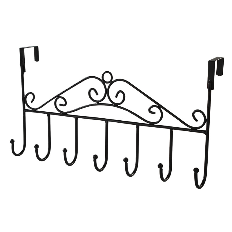 Punch-Free Door Rear Hook Nail-Free Hanger on the Door Installation-Free Door Back Rack Creative Clothes Hat Rack