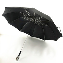 创意伞定 制走秀动物图案手柄伞 折叠长柄伞晴雨伞金属手柄自动伞