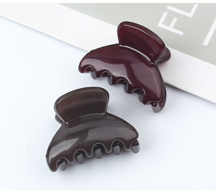 韩版小号半圆形纯色抓夹少女甜美百搭小发抓刘海夹顶