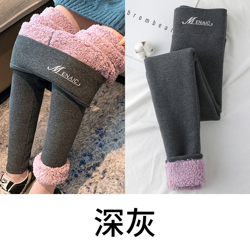 Women's Leggings Autumn and Winter Fleece-Lined Outer Wear Yiwu Muxin Clothing Tappered Pencil Pants Cloud Velvet Thickened Cotton Pants