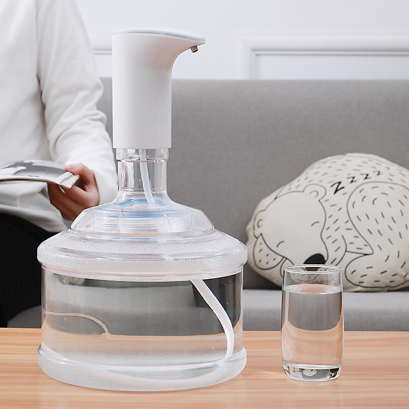 新款触控杀菌抽水器 家用usb充电桶装水上水器无线智能电动抽水器