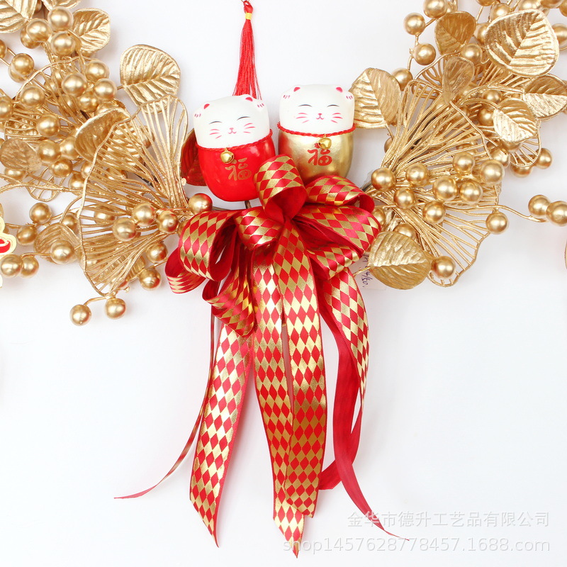 New Year Decoration Garland Chinese Hawthorn Fortune Fruit Pendant Door Hanging New Year Decoration New Year's Eve Festival Garland