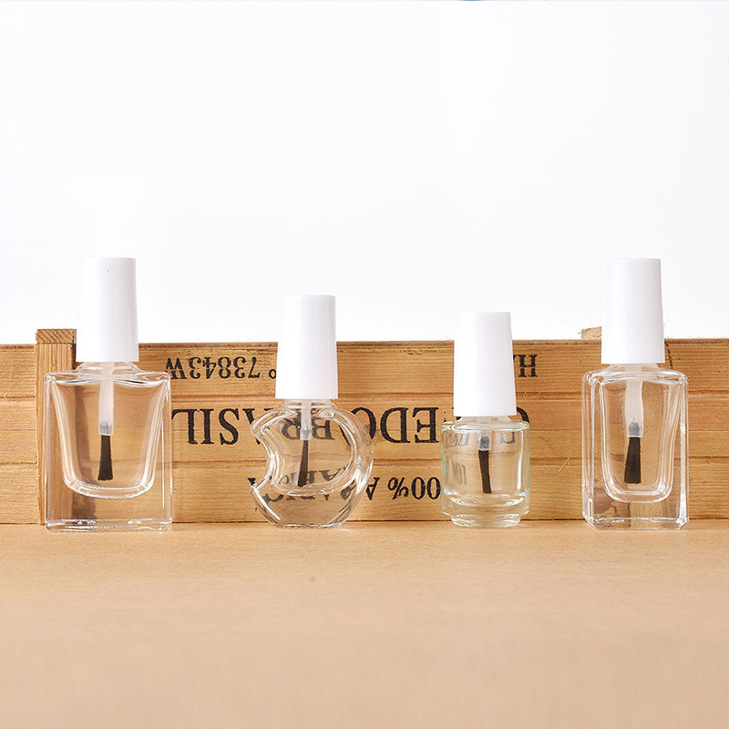 化妆品小空瓶 透明玻璃指甲油瓶毛刷瓶甲油分装调配瓶漆刷小空瓶