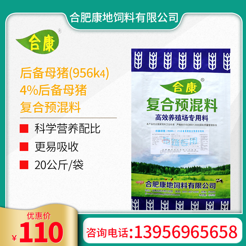 后备母猪(956k4)  4%后备母猪 复合预混料 厂家销售