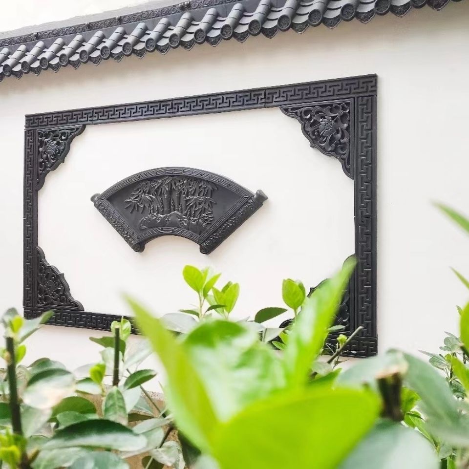 仿古装饰福字影壁墙围墙福字 外墙福字背影进门照壁墙庭院室外