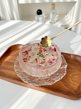餐厅玻璃甜品碗碟套装糖水雪糕酸奶碗燕窝小吃碗绵绵冰碗精致