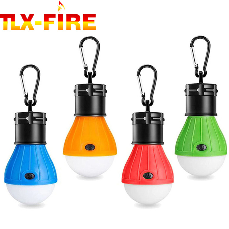 Camping Bulb Outdoor Tent Light 3led Portable Emergency Signal Light Climbing Button Carabiner Portable Hook Camping Lamp