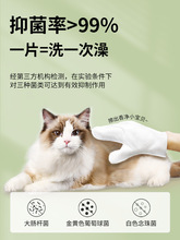 宠物免洗手套猫咪狗狗专用湿纸巾猫狗免洗澡神器干洗清洁除臭用品