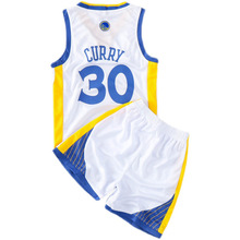 儿童球衣30号库里杜兰特篮球服男女童速干训练服运动套装亲子
