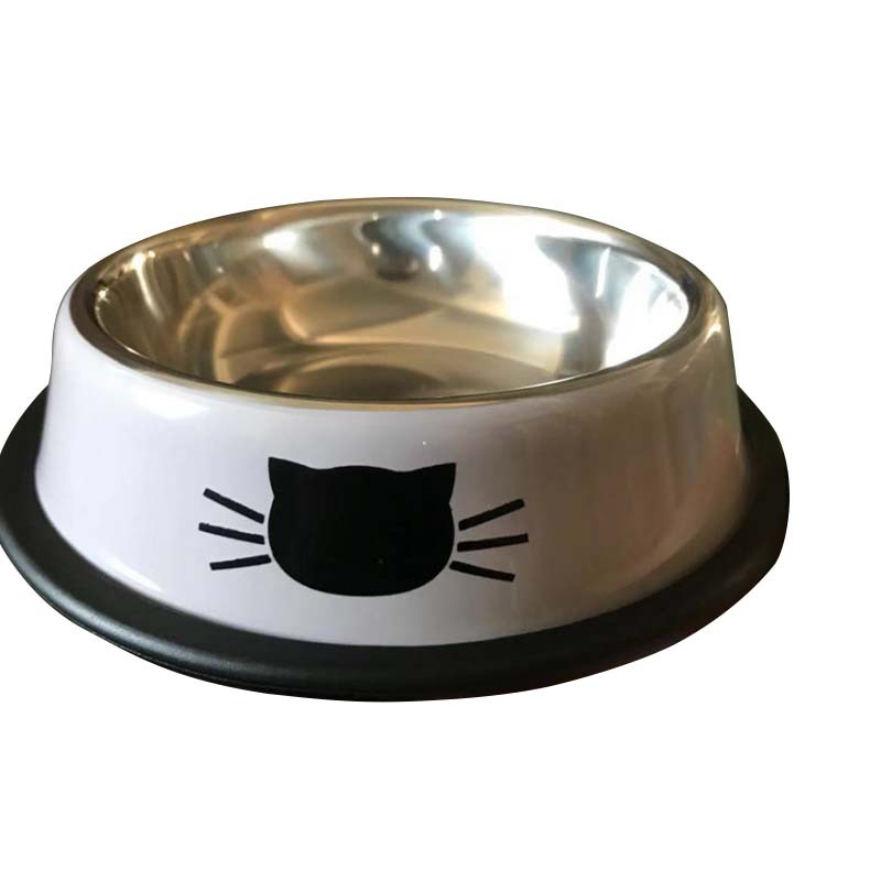 Pet Supplies Can Be Combined Pet Bowl Stainless Steel Cat Bowl Dog Bowl Color Non-Slip Dog Food Bowl Factory Direct Sales