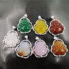 Wan Yu wholesale 925 Set White Chalcedony Maitreya Buddha Pendant Female models green agate Laughing Buddha Buddha belly Wan Yu wholesale 925 Set White Chalcedony Maitreya Buddha Pendant Female models green agate Laughing Buddha Buddha belly