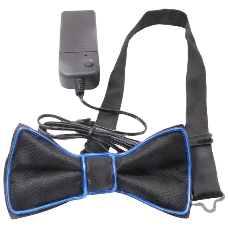 Luminous Bowknot Suitable for Party Christmas Carnival Party Led Light-Emitting Tie Dance Dress up Performance Props