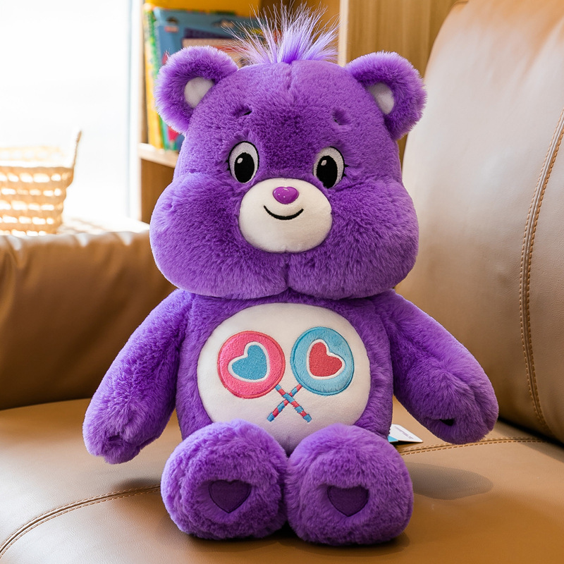 New Rainbow Bear Plush Toy Love Bear Doll Cute Giant Panda Doll Children Gift Comfort Doll Lot