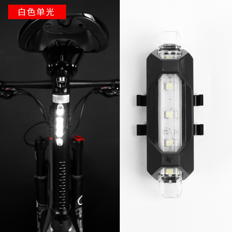 Bicycle Light Usb Rechargeable Led Warning Light Night Riding Bicycle Taillight Mountain Bike Cycling Fixture