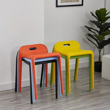 马椅凳时尚创意塑料凳子现代简约家用加厚靠背椅成人餐凳欧式餐椅