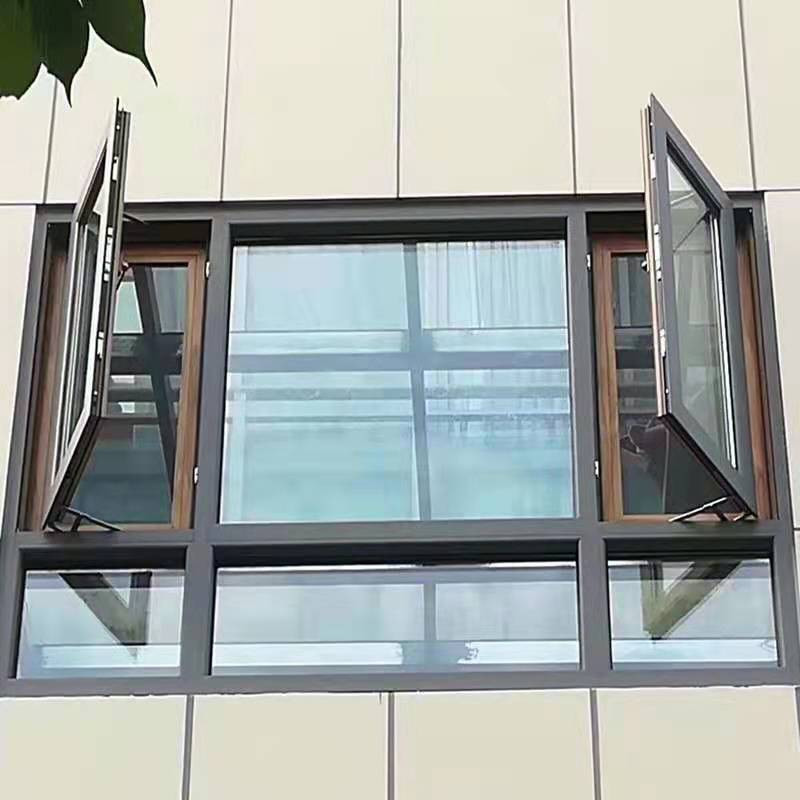 封阳台断桥铝门窗 70系列断桥铝外开窗 加重铰链金刚网平开纱窗