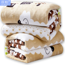 四季法兰绒毛毯夏季空调盖毯子宿舍单双人毯午睡毯冬季保暖绒床单