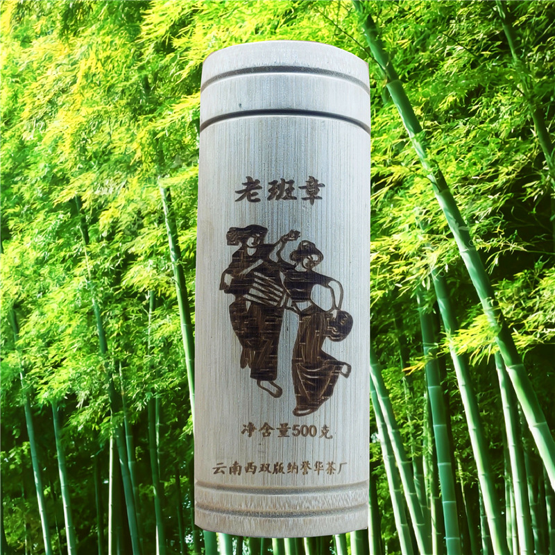 云南普洱茶生茶 竹筒茶 勐海高山 老树大叶 茶柱茶坨工厂批发500g