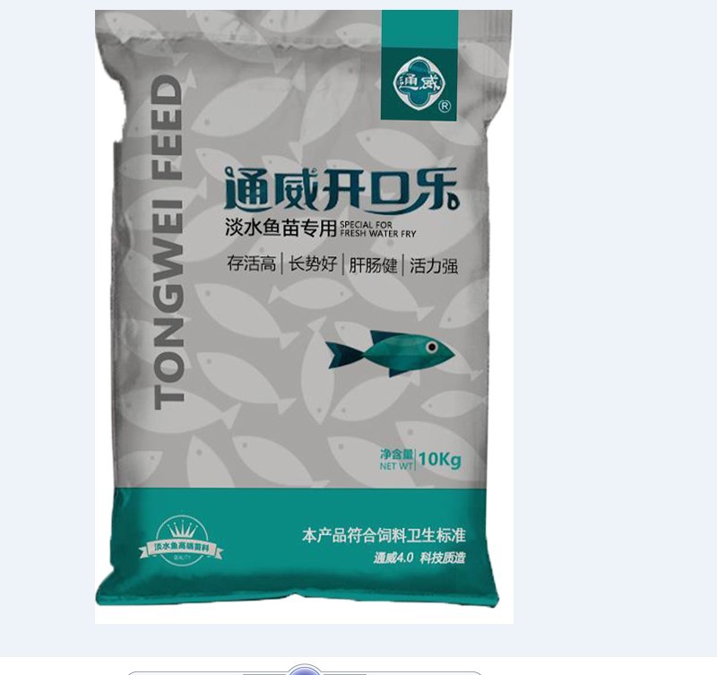 通威水花饲料开口乐桶装开口乐袋装小颗粒袋装0.3 0.