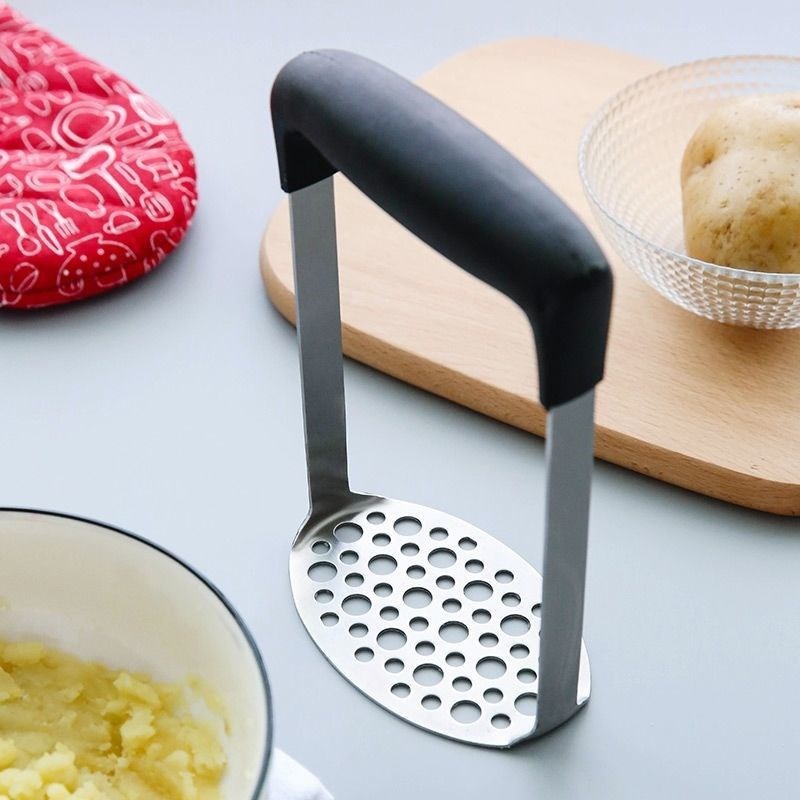 土豆泥按压器家用不锈钢压泥勺捣泥器婴儿辅食捣压棒压薯泥器工具