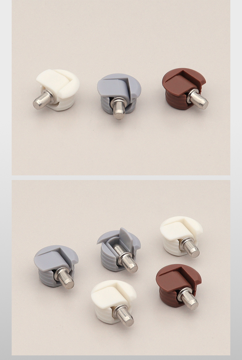 铭科批发翻盖板托嵌入式层板托 二合一组合板托 塑料暗藏中轴板托