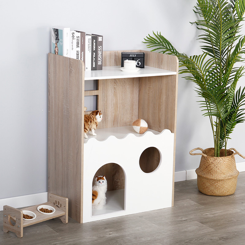 乐米宠物家具人猫共用柜猫舍猫屋家用室内宠物用品四季通用两层
