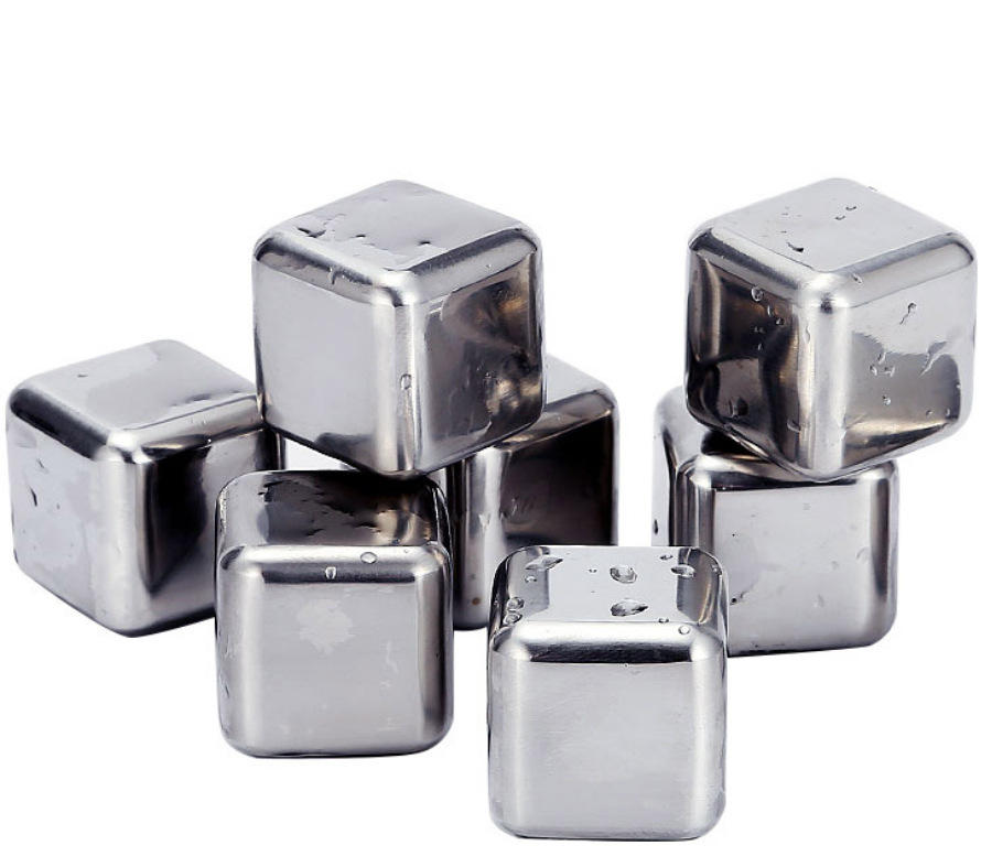 跨境专供304不锈钢冰块红酒威士忌冰粒冷饮速冻金属冰块冰酒石