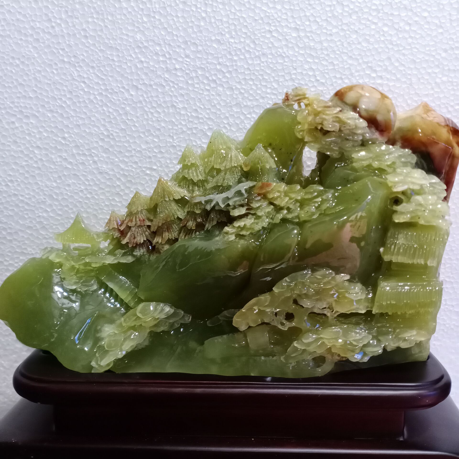 岫玉摆件山水乔迁办公室家居客厅酒柜装饰开业玄关源头工厂直供