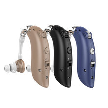 厂家现货助听器配件老人耳背式可充电降噪声音放大器集音器批发