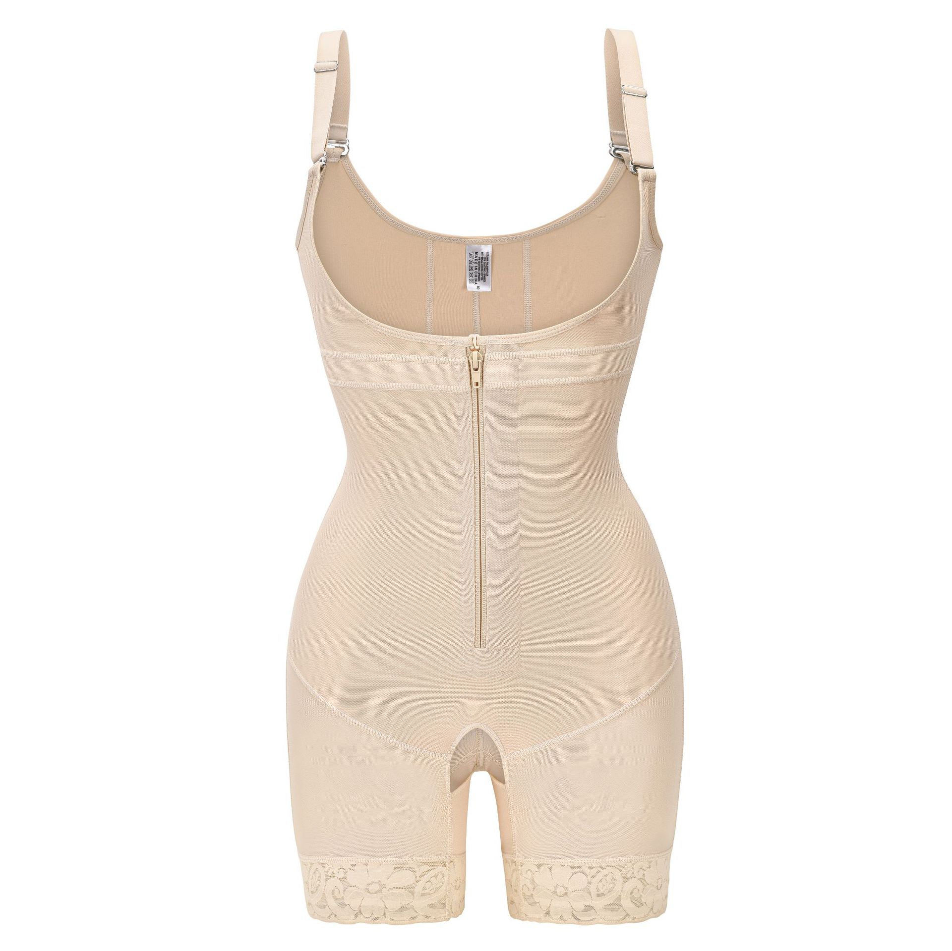 新款拉链塑身连体衣收腹裤美体衣束腹收腰开档提臀裤连体背心