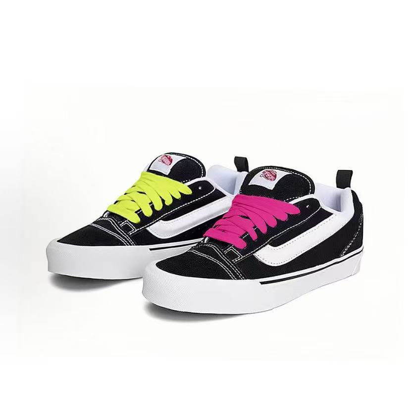 美奇万斯面包鞋Knu Skool肥胖板大LOGO麂皮翻毛复古美式板鞋