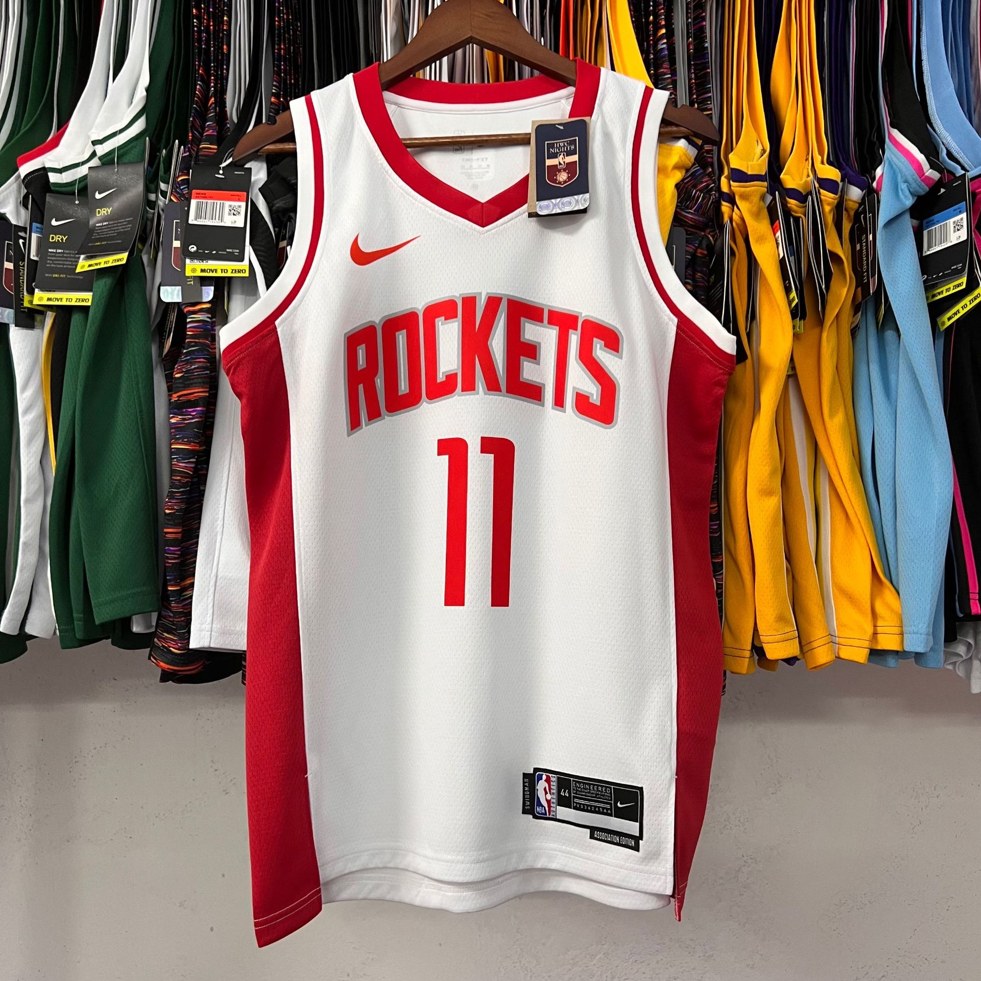 23赛季火箭队主场11号 姚明13号哈登1号麦迪0号维斯布鲁克nba球衣