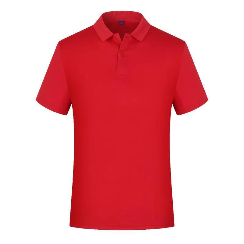 Work Clothes Customized Printed Solid Color Polo Shirt for Men and Women Same Style New Polo Collar Quick-Drying T-shirt Advertising Shirt Wholesale