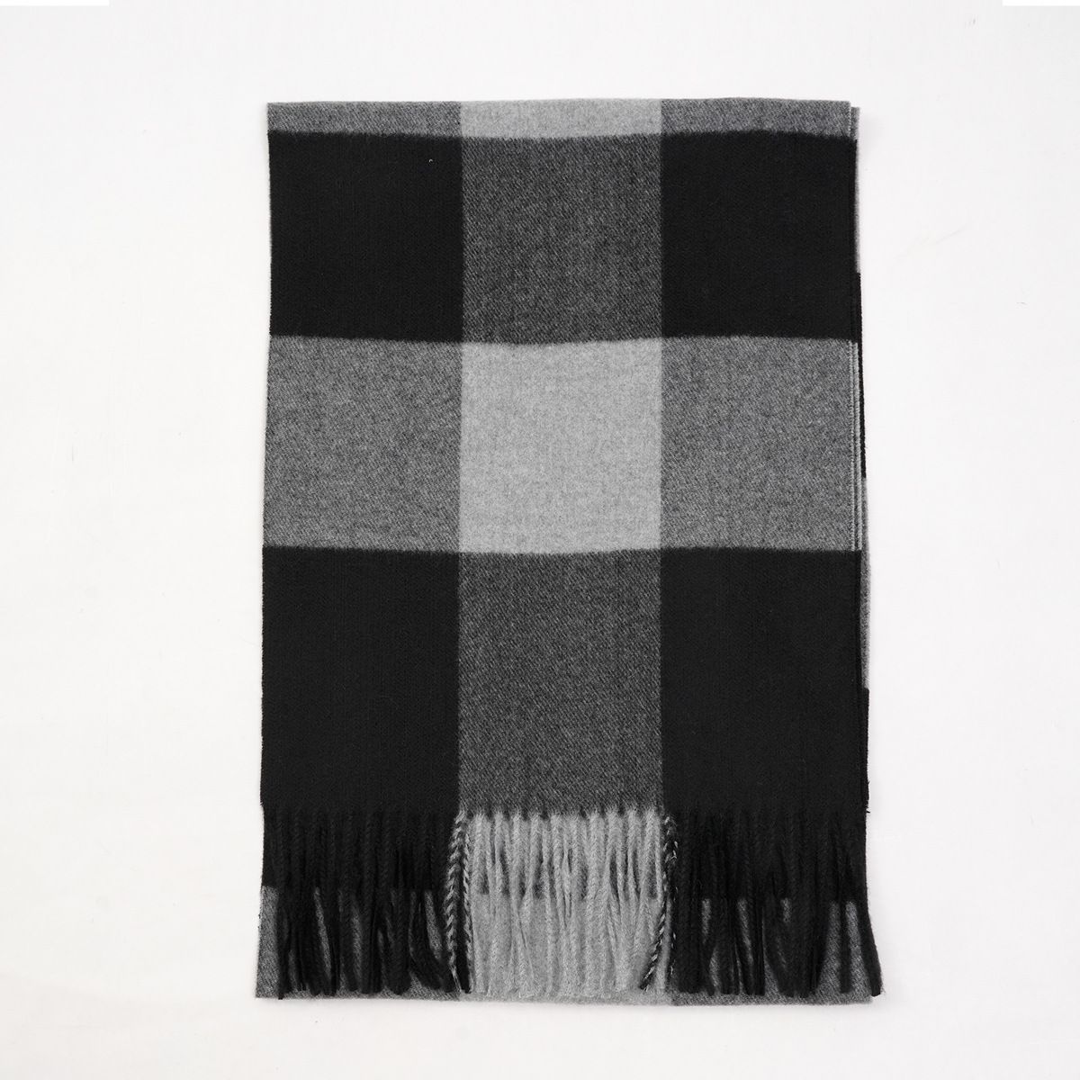 Cross-Border Men's Cashmere-like Classic Casual Men's Warm Scarf Men's Winter High-End Plaid Scarf Scarf