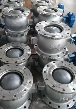 上海v型球阀 qv41h-16p dn250 手动 硬密封 耐高温