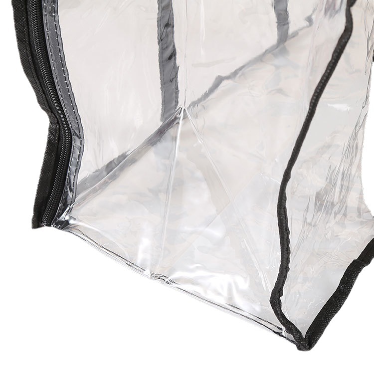 Pvc Summer Air-Conditioning Summer Cooling Duvet Steel Wire Packaging Bag Transparent Plastic Quilt Storage Zipper Handbag Wholesale
