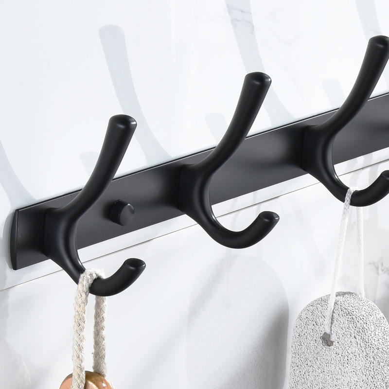 挂钩一排长条墙壁挂墙上进门门后衣服衣帽钩衣柜玄关挂衣架免打孔