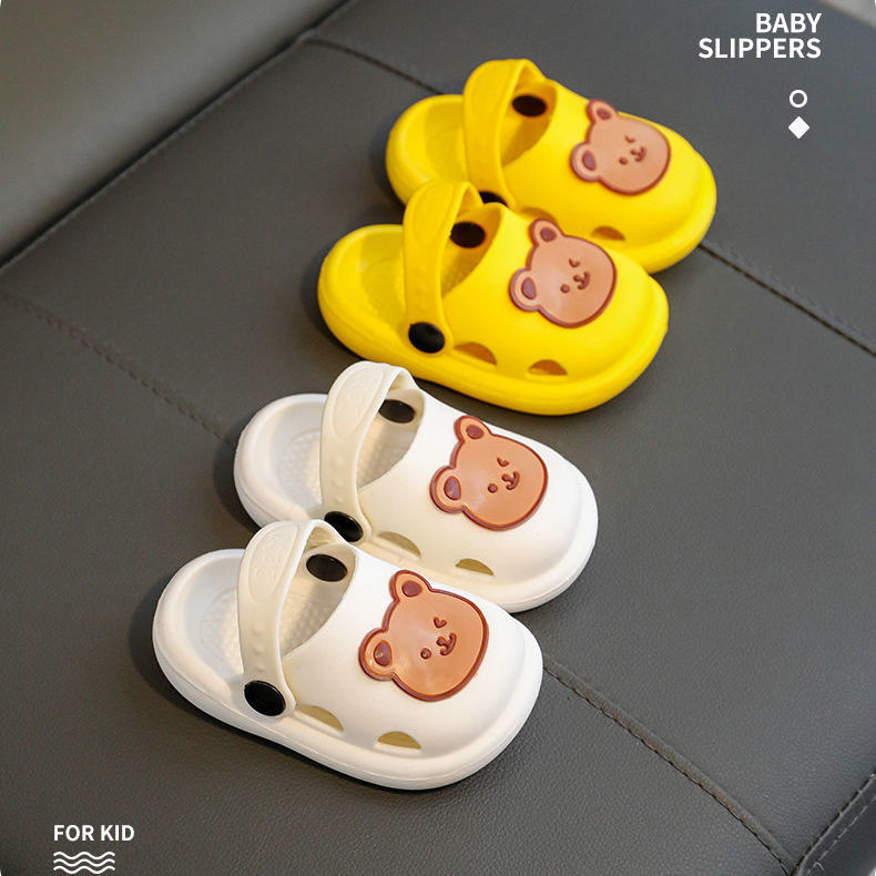 Baby Slippers Summer 1-5 Years Old 8 Boys Non-Slip Cute Home Children's Hole Shoes Baby Toddler Girls Sandals