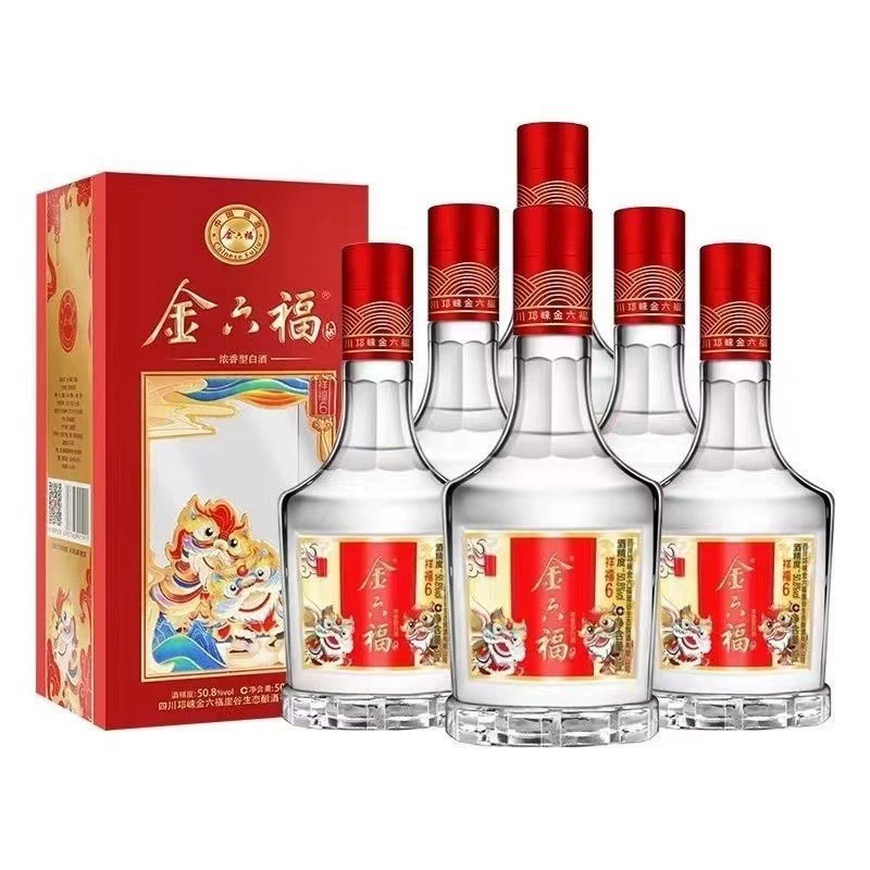 白酒批发 四川白酒金六福祥福650.8度兼香型整箱6瓶一件代发-阿里巴巴