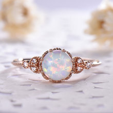 金宝源ebay热卖月光石镶钻戒指 欧美镀18k玫瑰金白色澳宝订婚指环