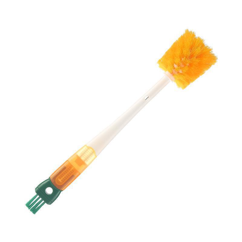 Multifunctional Five-in-One Cup Brush Long Handle Carrot Cup Brush Baby Bottle Brush Cup Lid Groove Cleaning Brush Straw Brush