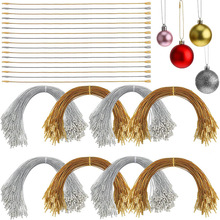 20cm子弹头金线银线串圣诞节圣诞树圣诞球圣诞饰品挂件绳外贸爆款
